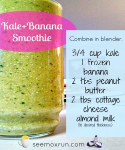 kale and banana smoothie